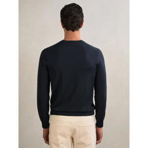 REISS Wessex Merino-Wool Crew-Neck Jumper